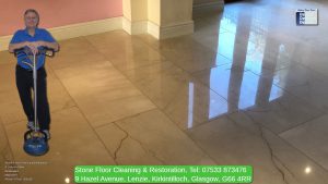 Image showcasing the benefits of professional marble polishing in Edinburgh - a beautifully polished marble floor