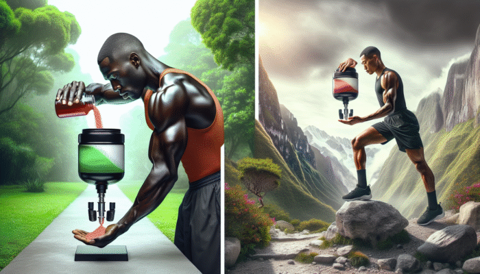 Athlete adjusting beta-alanine dose in Sydney's park and Peru's trails, showing adaptation and performance enhancement.