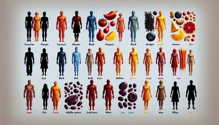Chart of normal ferritin levels based on age and gender.