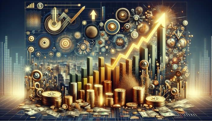 How to Stay Disciplined with Consolidation Loans: A Guide | DCL A vibrant financial dashboard with investment charts, gold coins, and a rising stock market graph against a city skyline.