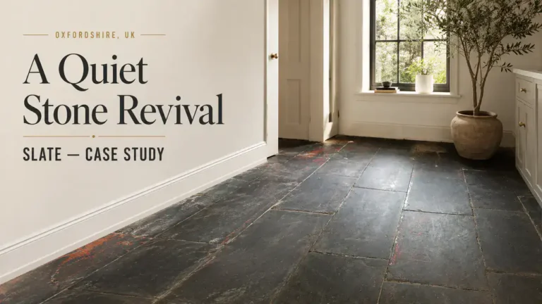 Slate Floor Cleaning Revitalises a Stunning Corris Floor